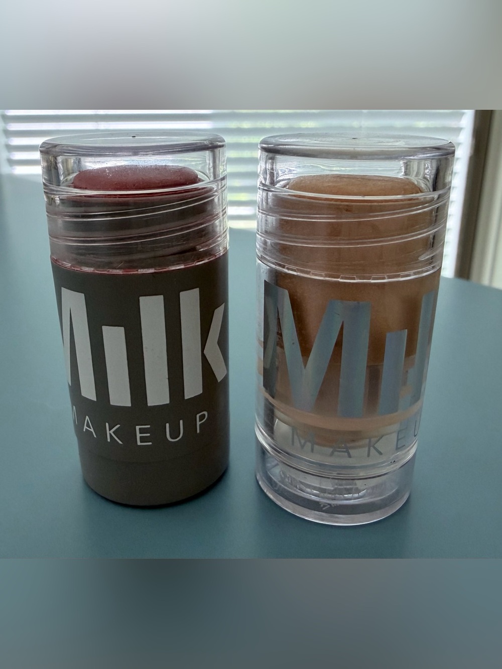 Milk Makeup Duo Cream Cheek & Lip color in Werk&Highlighter in color Mars!